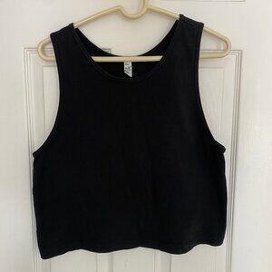 Los Angeles Apparel Garment Dye Mid-Tank  black medium